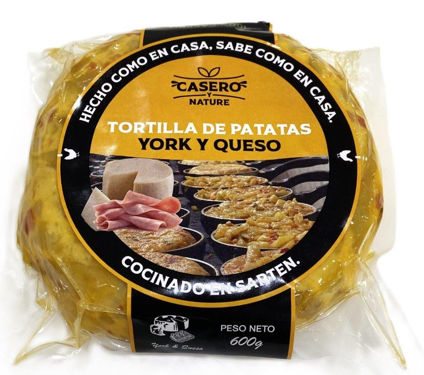 Tortilla de patatas con Jamón York y Queso