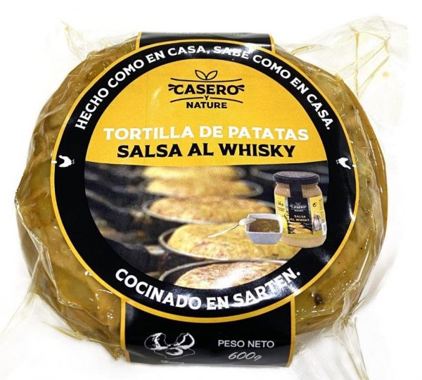 Tortilla de Patatas con Salsa al Whisky