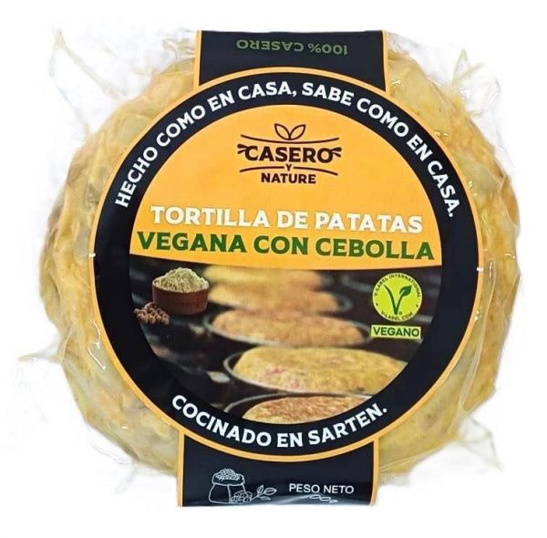 Tortilla Vegana con Cebolla
